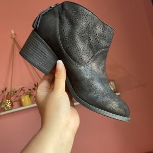 Black Glitter Bootie
